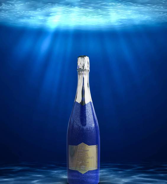 bottle in ocean